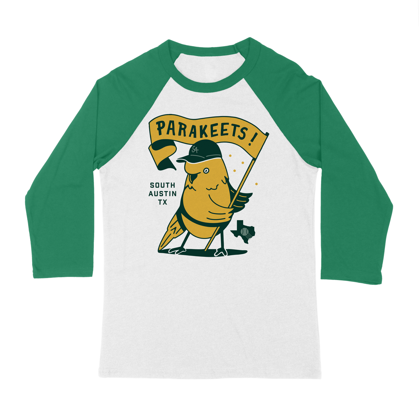 Parakeets Banner Raglan