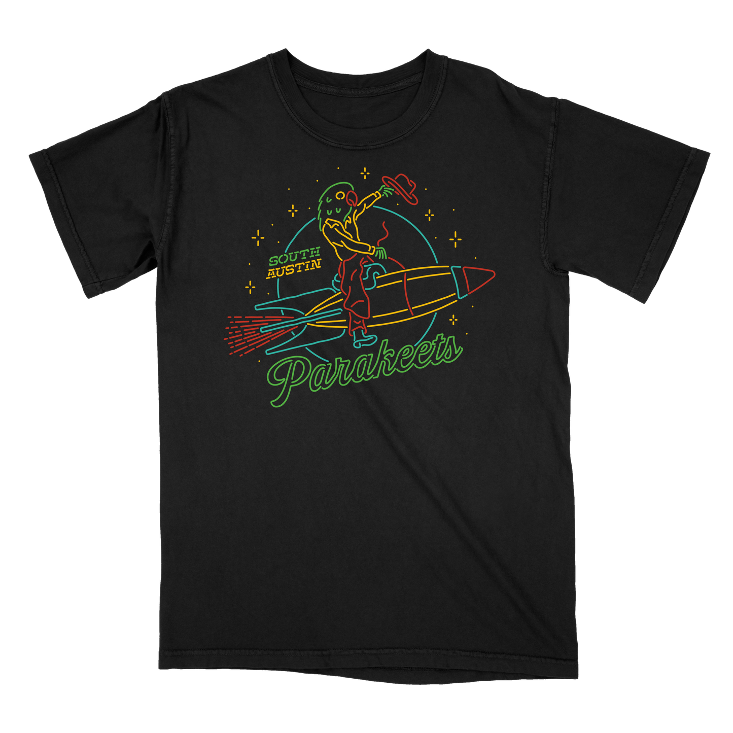 Neon Parakeets T Shirt