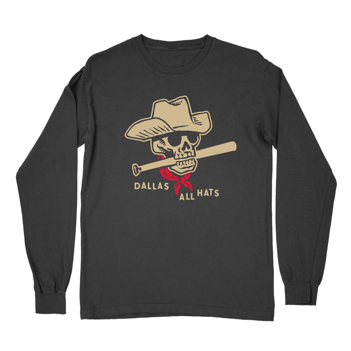Skulls Long Sleeve Tee - Dallas All Hats