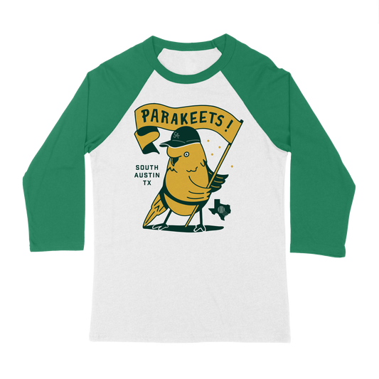 Parakeets Banner Raglan