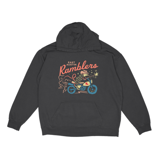 Opossum Motorcycle Hoodie - East Austin Ramblers Apparel