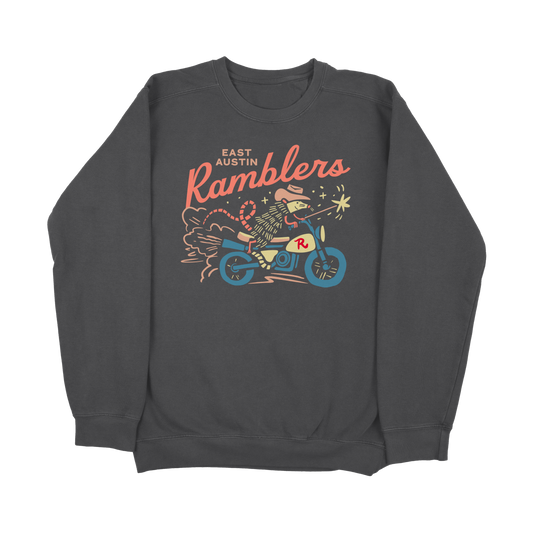 Opossum Motorcycle Crew Neck - East Austin Ramblers Apparel